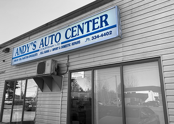 Andy's Auto Center sign